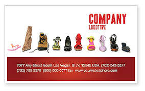 There's nothing to install—everything you need to create your business card design is at your fingertips. Shoes Business Card Templates In Microsoft Word Publisher Adobe Illustrator And Other Formats Download Shoes Business Cards Design Now