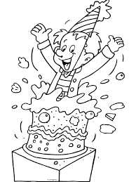 Kies hier de mooiste kaart en maak zelf simpel online je mooiste kaarten om iedereen uit te nodigen voor je verjaardag of 50 jaar huwelijksjubileum. Kleurplaat Gefeliciteerd Taart Verrassing Kleurplaten Verjaardag Knutselen Gefeliciteerd