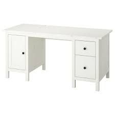 Hemnes Bureau Teinte Blanc 155x65cm Ikea Canada Ikea Ikea Hemnes Desk Hemnes White Desks