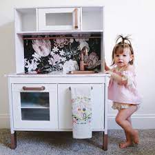 Decals For Duktig Ikea Vintage Floral Art Sticker Set Pack Of 4 Decor Self Adhesive Kids Room Peel And Stick Furniture Decal 13d Camera Bambina Ikea Idee Ikea Camere Da Bambino