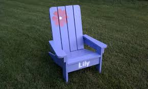 2x4 frame is sturdy and solid. Kids Adirondack Chair Ana White