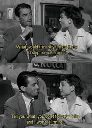 The Nifty Fifties Gregory Peck And Audrey Hepburn In Roman Roman Holiday Movie Romantic Movie Quotes Roman Holiday