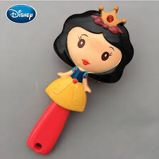 Peigne princesse Disney pour filles, Blanche-Neige, Ariel, Pepper, Aurora,  Peigne stéréo 3D de dessin animé, Peigne à coussin d'air confortable, Bon  ...