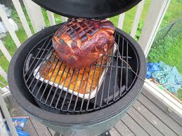 Recipe Smoked Ham On The Big Green Egg Like A Dad Big Green Egg Recipes Green Egg Recipes Big Green Egg Grill