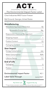 chart industries mve fusion freezer act