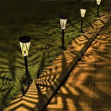 Jsot outdoor solar pathway lights landscape path light with 2 modes cool white & warm white waterproof led spot lighting solar powered ground lights for garden driveway lawn decorations. Outdoor Pathway Lights Solar Powered Garden Stake Christmas Decorations Path Light Metal Spider Web Warm White Led Landscape Lighting Waterproof For Lawn Patio Yard 4 Pack Walmart Canada