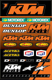 Ktm 2 Decal Sheet D Cor Visuals 40 30 101 Decal Sheets Ktm Decals