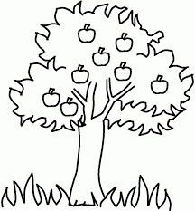 We work hard to make it. The Thick Apple Tree Coloring For Kids Tree Coloring Pages Fruit Coloring Library