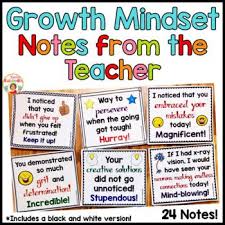 Growth Mindset Notes From The Teacher Digital Stickers Option Growth Mindset Notes Growth Mindset Teachers Growth Mindset