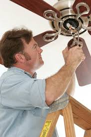 If there is a light already in place where you want to place a ceiling fan, the electrician can simply take out the old light and replace it with a fan of your choice. Ceiling Fan Troubleshooting Repair Hometips