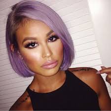 Black And Purple Hair Wig Fashion Ombre Purple Straight Short Bob Synthetic Lace Front Wig Natural Black Purple Heat Resistant Hair Women Fro Hair Styles Wig Hairstyles Human Hair Wigs