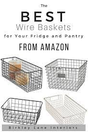 Baskets For Organizing Refrigerator And Pantry Birkley Lane Interiors Diy Pantry Organization Refrigerator Organization Pantry Organization Ideas Shelves