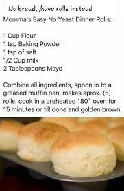 No Yeast Rolls No Yeast Dinner Rolls Homemade Bread Recipes
