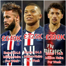 His performance index is 383, he scored 9 goals and provided 9 assists. Psg Players Salary 2021 Weekly Wages