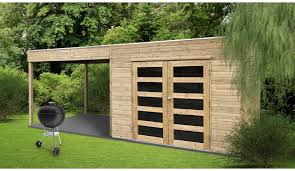 Qualité, choix du bois, savoir faire, fabrication en bois sur. Abri De Jardin Salerno Avec Appenti Solid Au Bon Prix