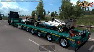 Mercedes Amg Petronas F1 Team Trailer In Ets2 Traffic Mercedes Amg Amg Petronas Amg