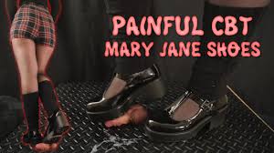 Painful CBT in Mary Jane Shoes - Bootjob Shoejob Ballbusting CBT Trample  Trampling Crush Crushing
