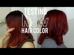Touching Up Red Hair Using Ion Permanent Haircolor 7ir Youtube