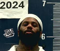 Recent mugshot of Hoodrich Pablo Juan. He is set to be released from prison  in 10 months. photo via Traps N Trunks