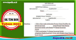 Contoh sk pengangkatan bendahara sekolah docx. Contoh Sk Tim Bos Reguler Tahun 2021 Terbaru File Format Doc Dapodik Co Id
