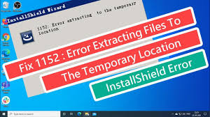 Log on to a computer where the software (the installer of which. Fix 1152 Error Extracting Files To The Temporary Location Installshield Error Youtube