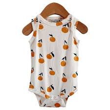 Sleeveless Bodysuit Oranges Spearmint Ventures Llc Sleeveless Bodysuit Kids Outfits Baby Orange