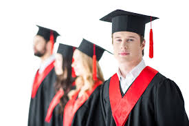 Since it happens only once or twice in a lifetime, add some excitement by turning your grad cap into a work of original art. Young Student In Graduation Cap With Diploma With Friends Behind Isolated On White Free Stock Photo And Image