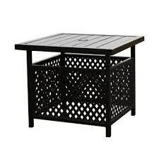 Maybe you would like to learn more about one of these? Patio Festival Square Metal Outdoor Coffee Table Pf19270 The Home Depot Outdoor Tables And Chairs Outdoor Coffee Tables Small Outdoor Table