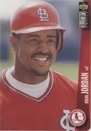 1994 Collector's Choice #154 Brian Jordan Silver Signature