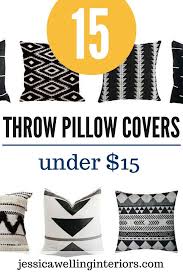 Black And White Boho Pillow Covers Modern Cheap Throw Pillow Covers In Every Color Jessica Welling Interiors In 2020 Throw Pillows Cheap Throw Pillow Covers Throw Pillow Covers
