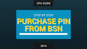 Pilih beli nombor id (pin). Upu Guide How To Purchase Pin From Bsn
