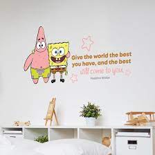 Jul 02, 2020 · 25 stylish bedroom accent wall ideas sometimes too much of a good thing can be too much. Design With Vinyl The Best Spongebob Patrick Quote Vinyl Wall Decal Wayfair