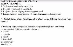 We did not find results for: Contoh Soal Uas Sosiologi Kelas X Sma Ma Blog Juragan Les