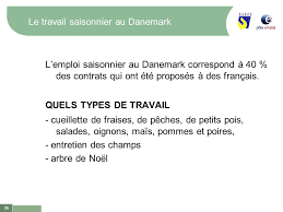 Emploi Saisonnier A L Etranger Ppt Telecharger
