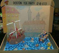 Boston Tea Party Diorama Boston Tea Party Activity Boston Tea Boston Tea Party Projects