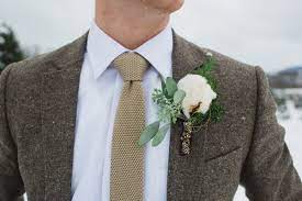 Outdoorsy Glam Pennsylvania Wedding Ruffled Groom Wedding Attire Winter Wedding Inspiration Groom Style
