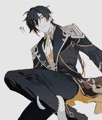 大米白加 on twitter genshinimpact zhongli 原神 钟离 in 2021 anime guys cool anime pictures anime art