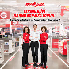 Avrupa'nın tartışmasız 1 numaralı elektronik perakendecisi media markt, kıtanın her köşesine yayılmış 800 mağazalık ağıyla, tüketicilere 50.000'den fazla çeşit ürüne ulaşma imknı sağlıyor. Mediamarkt 8 Mart Dunya Kadinlar Gununu Kutluyor