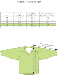 Toddler Hockey Jersey Size Chart Best Picture Of Chart