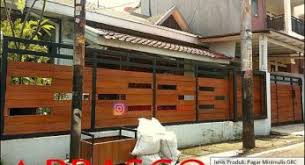 Bahan pagar minimalis selanjutnya perhatikan bahan pembuatan pagar minimalis. Pagar Minimalis Motif Kayu Archives Page 4 Of 16 Jual Kanopi Tralis