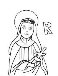 A visit to the birthplace of st. R Is For St Rose Of Lima St Rose Of Lima Saint Coloring Coloring Pages