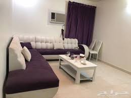 طقم كنب لونين ابيض و بنفسجي السوم 550