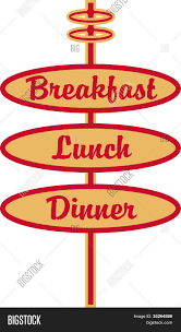 Breakfast, lunch , and dinner ideas. Restaurant Sign Vector Photo Free Trial Bigstock