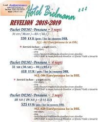 Libertății), restaurant caribic, vă propune să petreceți noaptea de revelion 2019 alături de camelia grozav&dj, cu open bar și un meniu cu bucate alese. Revelion 2019 Hotel Bielmann Restaurante Nunti Facebook