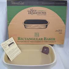 New Pampered Chef Rectangular Baker 1310 Stoneware Baking Pan 9 X 13 Vanilla Pampered Chef Baking Pans Chef
