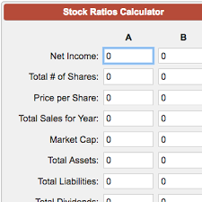 They concluded that the market capitalization should be. Stock Ratios Calculator