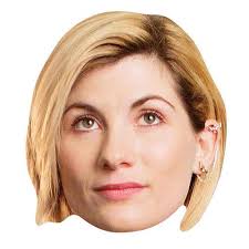 Star Cutouts Ltd SM292 officiële ster uitsparingen leuk kartonnen gezicht  Jodie Whittaker (13e, dokter masker : Amazon.nl: Wonen & keuken