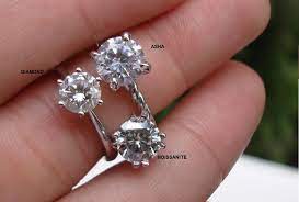 Asha Vs Moissanite Vs Diamond Moissanite Vs Diamond Lab Diamond Engagement Ring Diamond