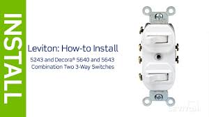 There are only three connections to be made, after all. Leviton Presents How To Install A Combination Device With A Two Three Way Switches Youtube