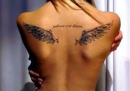 Angel Wings On Upper Back Tattoo Tattoos Girl Tattoos Wing Tattoos On Back